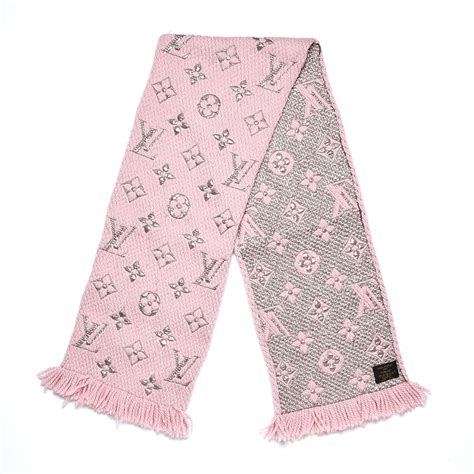 lv pink and white winter scarf|louis vuitton scarf price.